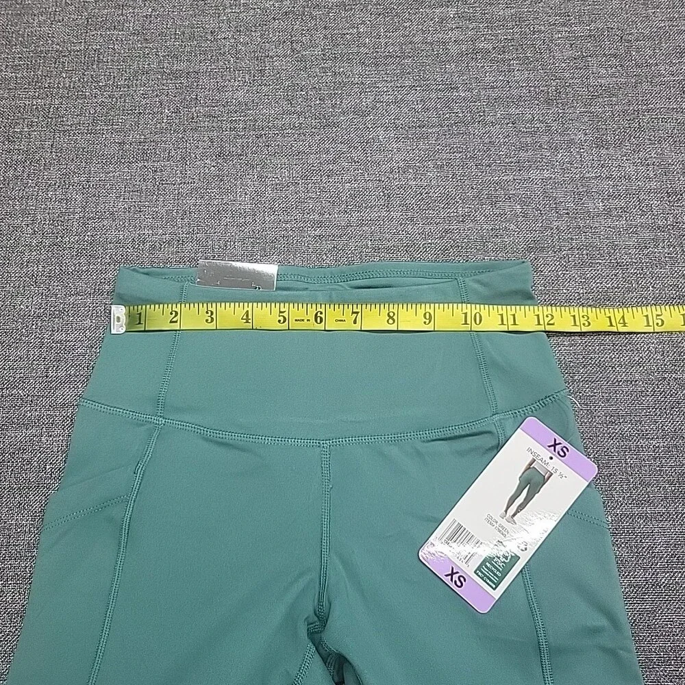 32 Degrees Cool Womens Capri Leggings Active Yoga Gym Pants X-Small Size Green - Picture 2 of 9